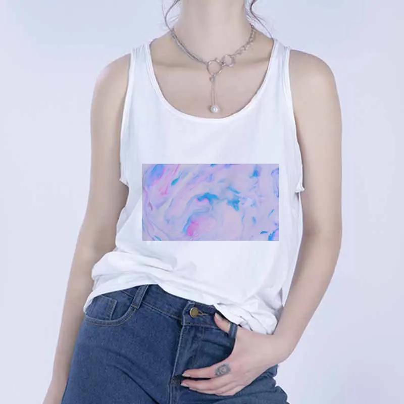 Camisole Tank Tops Tee Shirt  Women's Tie Dye Print 2020 Summer Sexy Plus Size Sleeveless Ladies Fashion Casual  Female Tanks St