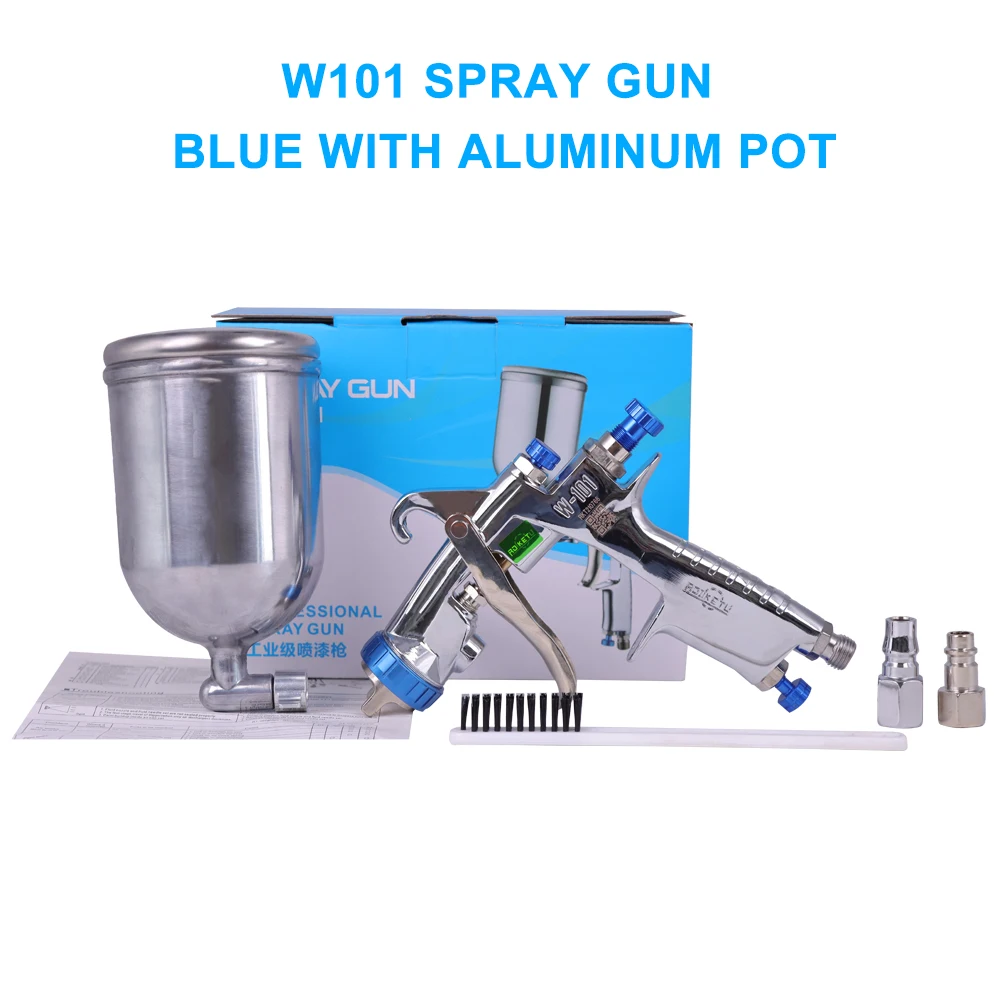 Paint Gun W101 Air Spray Gun Hand Manual Airbrush,1.0/1.3/1.5/1.8mm Japan quality, W-101 Paint Sprayer 400CC Plastic Tank