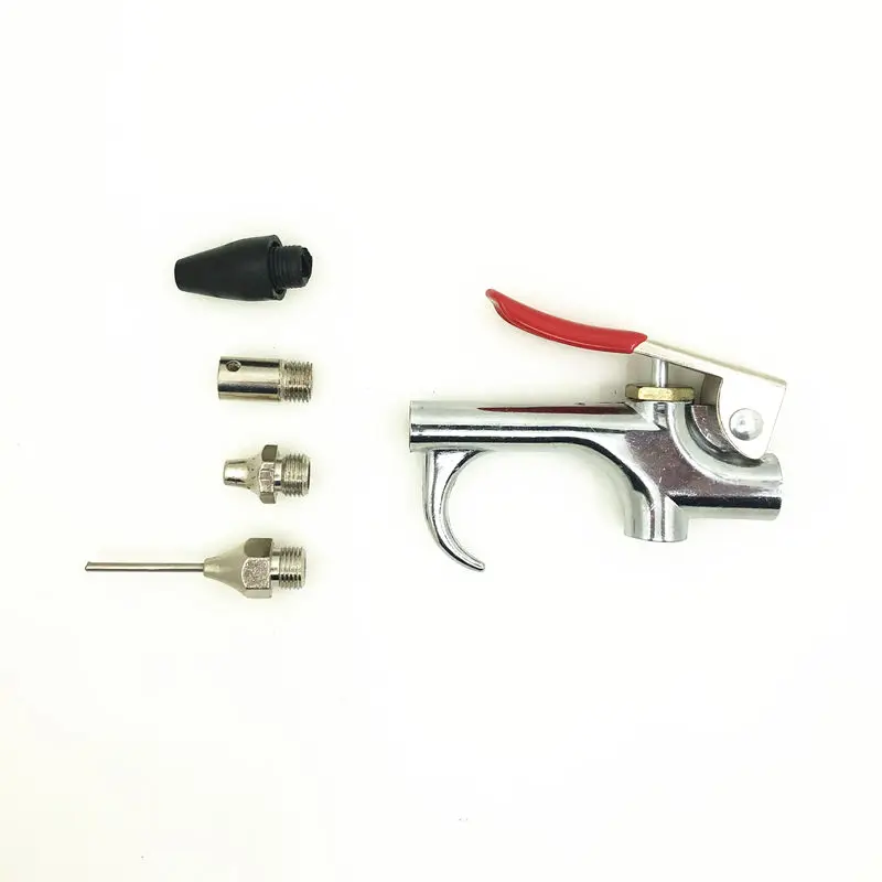 

Air Blow Gun Dust Blowing Gun Pneumatic Kit Four Replaceable Nozzles Dirt Cleaning Air Blower