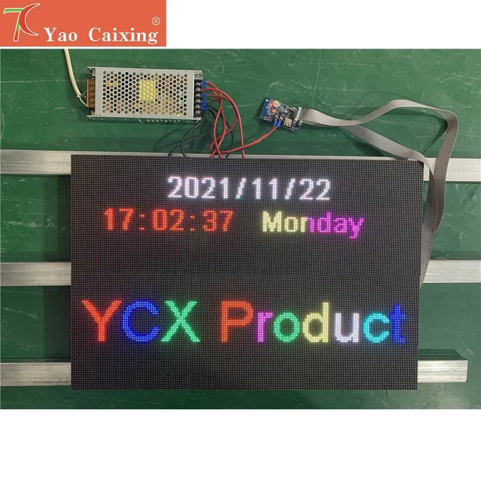 6 قطعة P3 داخلي 576x384 مللي متر لوحات WF2 واي فاي وحدة تحكم USB لتقوم بها بنفسك لوحة النصوص الرقمية