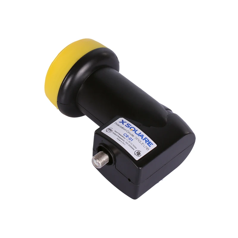 XSQUARE 円形 Ku バンド シングル LNB トリコロール TV 衛星受信機用 Ultra HD 4K LNBF 3 年保証