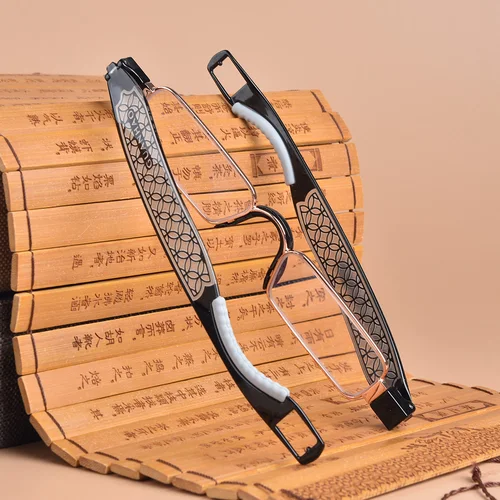 Imagen 1 del producto Lentes de Lectura GUANHAO con Marco Completo, Diseño Retro Tallado, Lentes con Filtro de Luz Azul para Hombre, Lentes Modernos Ultraligeros para Personas Mayores