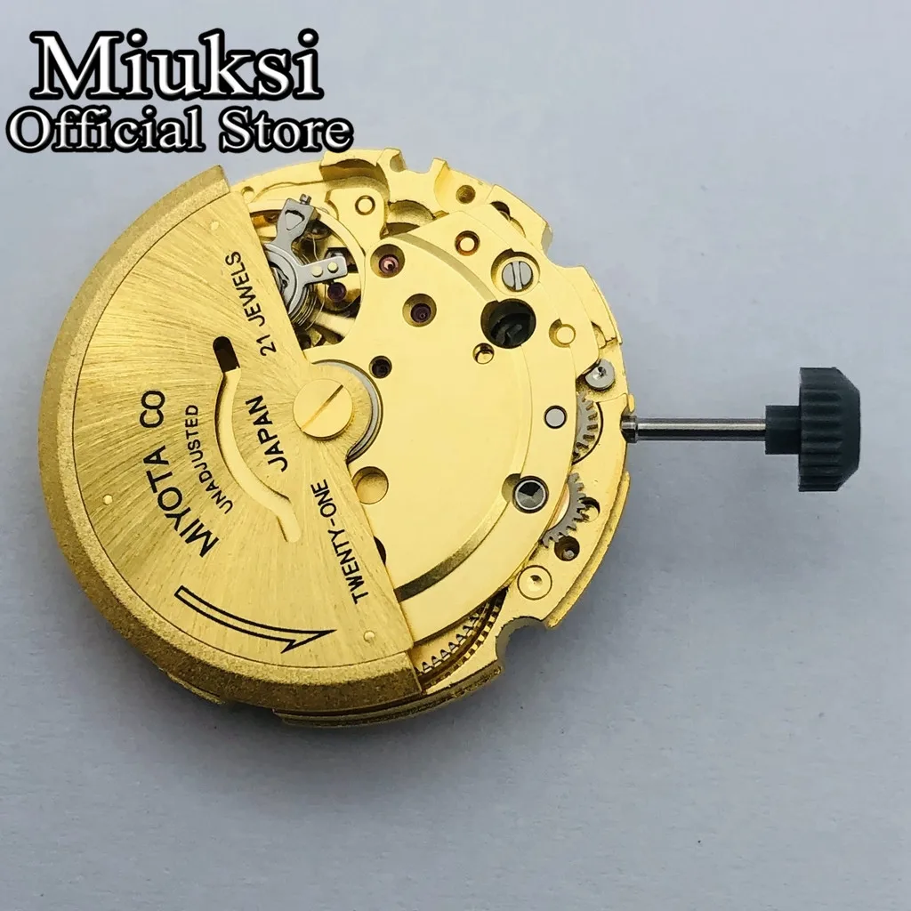 Brand new original gold Miyota 8215 21 jewels automatic mechanical date movement watch movements