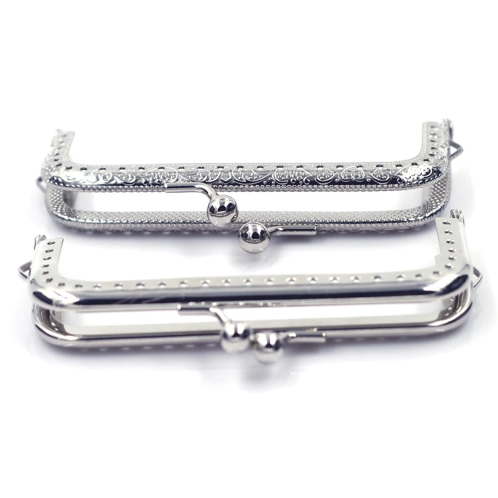 

5Pcs Silver Tone Purse Bag Frames Kiss Clasps Clutch Buckle Lock DIY Handbag Crafts Hardware Replace Parts Accessories 10.5cm