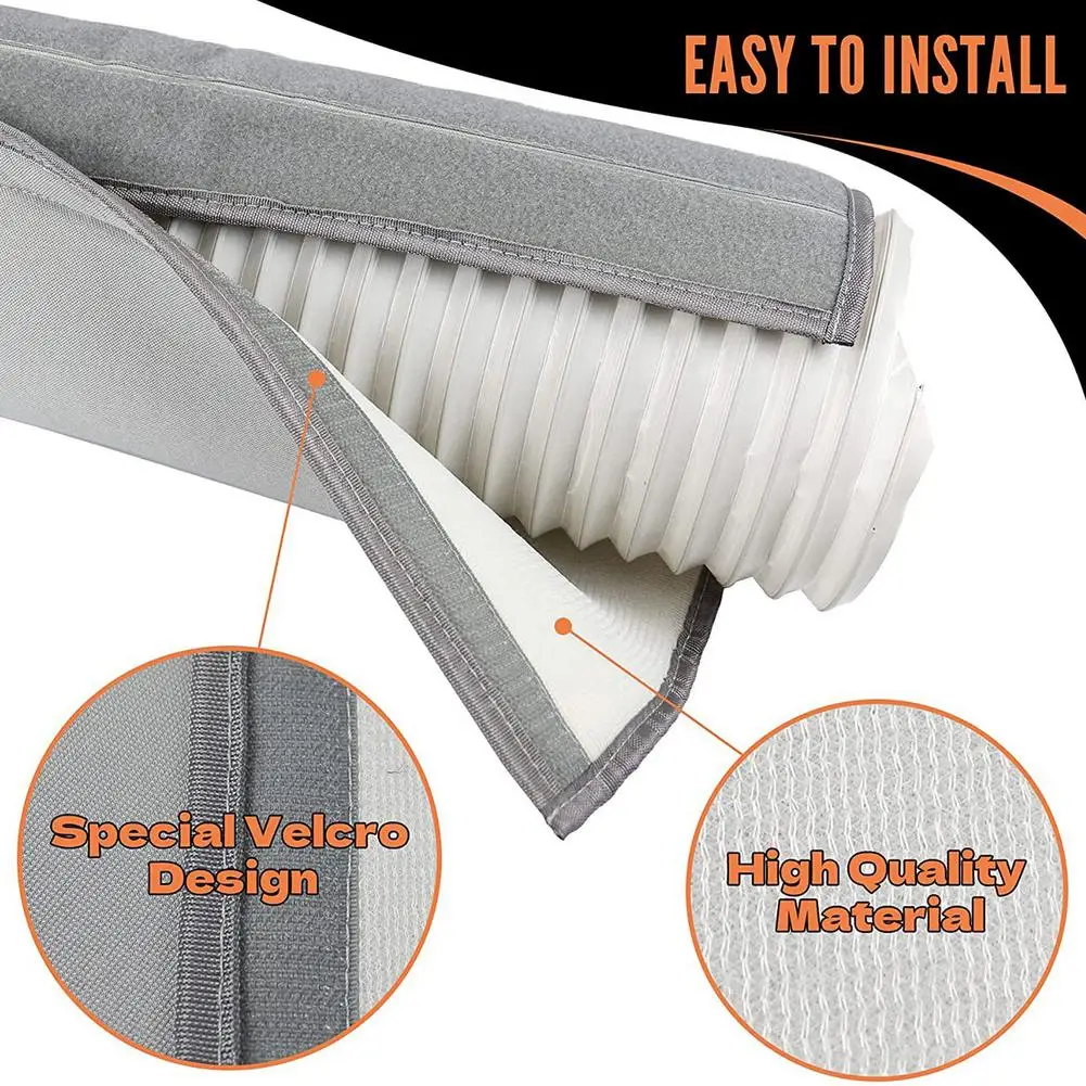 

Portable Air Conditioner Hose Cover Insulated AC Hose Sleeve AC Exhaust Hose Heat Insulation Protective Sleevedust Cover