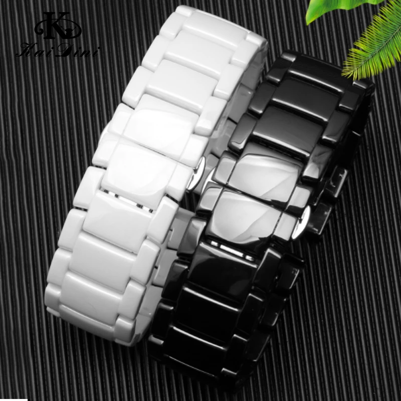 Premium Ceramika Opaski Do For AR1507/1509/1499/1895 Serii Pasek Ceramiczny Akcesoria Prosto Koniec Watch Band 22mm Uniwersalny