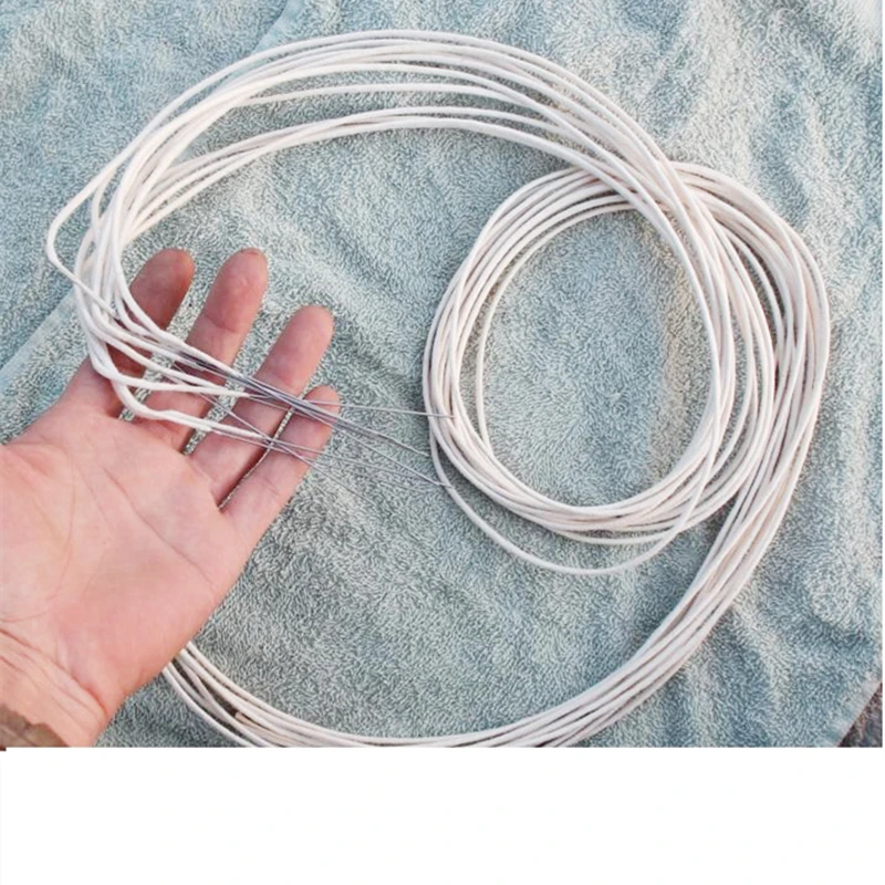 2pcs/Lot 39.37inch Long Universal Replacement Cotton Wire Wicks With Metal Needle For Kerosene Oil Petrol Lighter Repair Gadgets