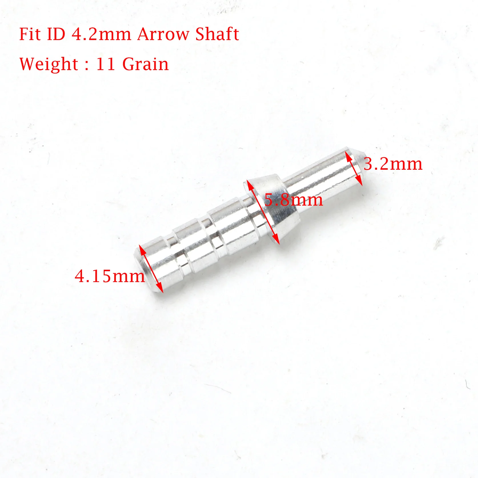 Encoche de tir à l'arc en aluminium, 100 pièces, pour arbre de flèche ID 3.2 / 4.2 /5.2/6.2/8.0mm, pour arc recourbé composé de Nock, flèches à arc long