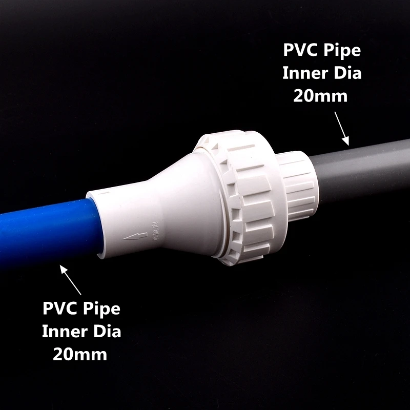 20/25/32mm ID pas PVC wiosna w jedną stronę zapobiegający cofaniu wody zawór zwrotny łącznik rurowy łącznik przyłącze wody do ogrodu nawadniania