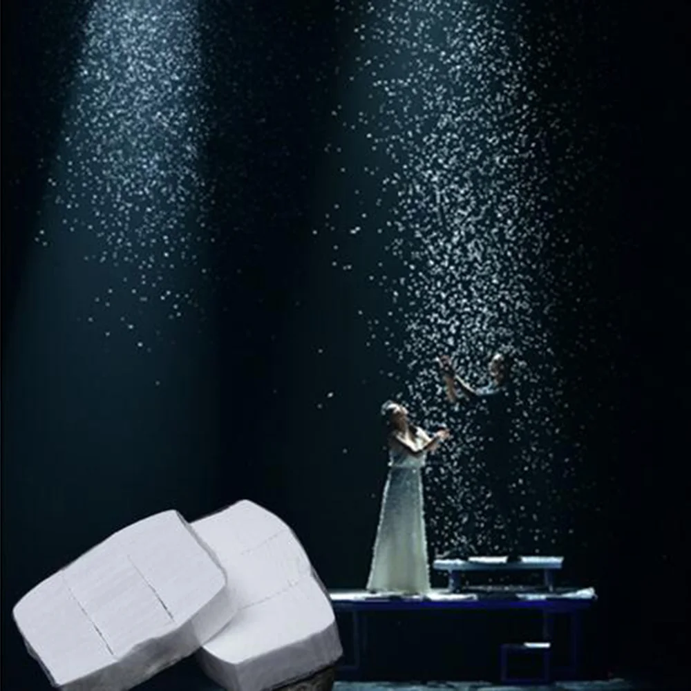 12PCS White Snowflakes Finger SnowStorm snow paper Magic Tricks Toy magician illusion Stage Props For Magician G8212