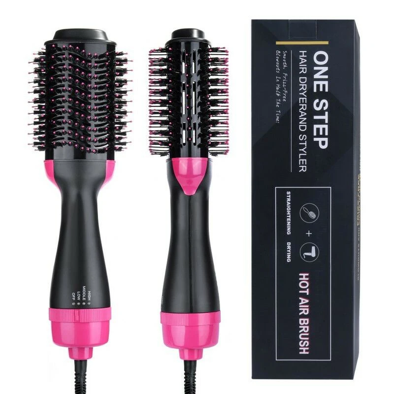 3 hi 1Hair Dryer Brush Air Atyling Brush Hair Straightener Dryer OneStep Straightening Hot Air Brush  Dryer And Plumper Comb