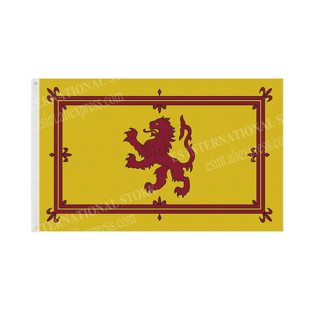 Scotland Lion Royal Flag Europe Style Lion Crest  90 x 150cm 3 x 5ft Custom Banner Metal Holes Grommets Indoor And Outdoor