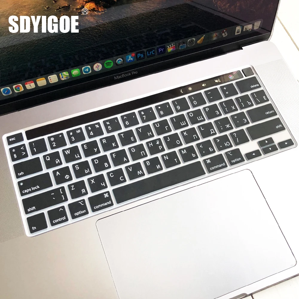 Russland Sprache Silikon Tastatur Abdeckung Schutz Für MacBook Pro14/13/15/16 \