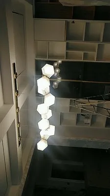 LED Postmodern White Glass Stone Pendant Light Dinning