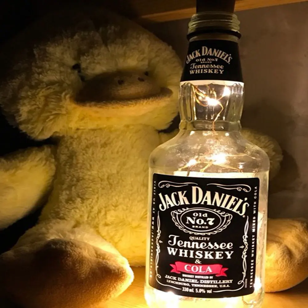 Garland Wine Bottle Fairy String Lights 20 LED Battery Cork Copper Wire String Light For Christmas Party Wedding Decor