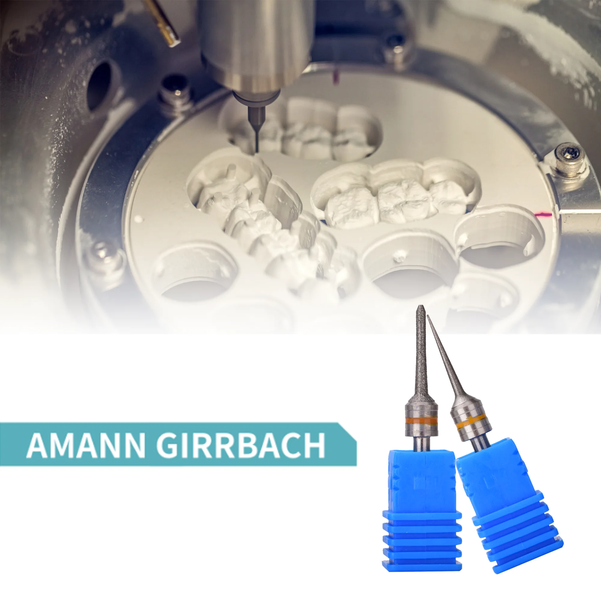 UCHEER 1 pz/set Amann Girrbach/Cerec MCXL fresa per vetroceramica/disilicato al litio/smeriglio ceramico ibrido