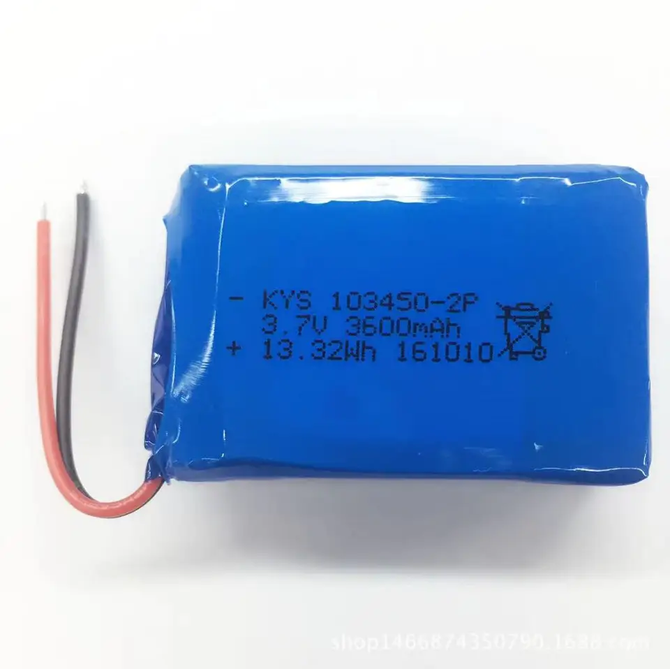特別なリチウムポリマー電池パック103450-2p 203450 v 3.7 mah