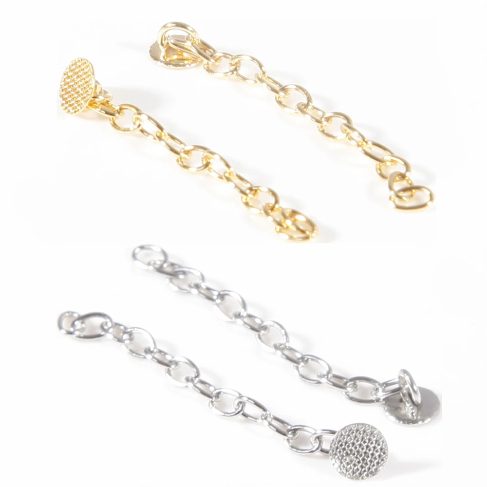 Dental Orthodontic Traction Chain Round Mesh Base Lingual Button 2pcs/pack Golden/Silver NEW