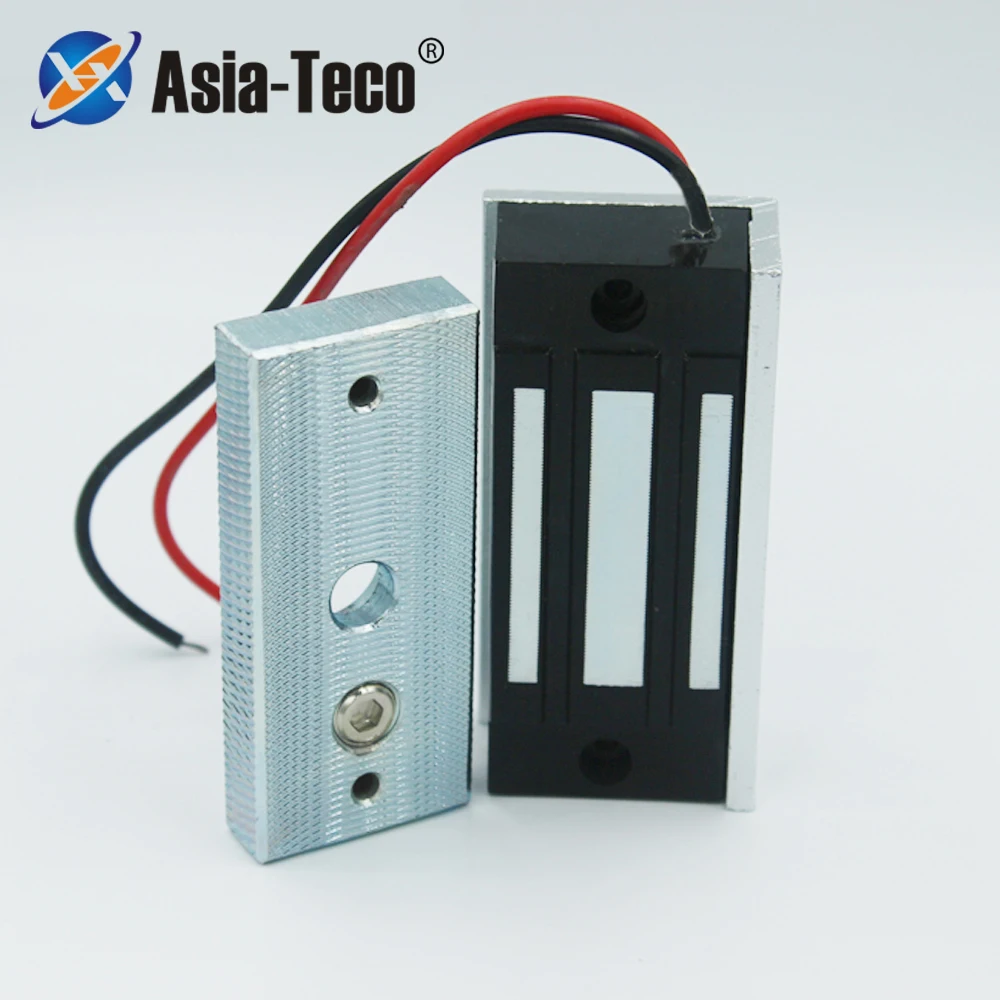 60KG 100lbs Electric Magnetic Lock DC 12V Single Door Electromagnetic Lock Holding Force Access Control Lock