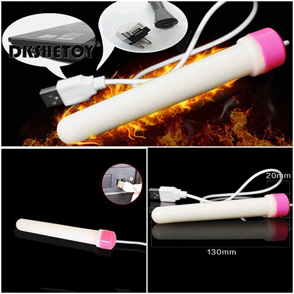 USB Heating Bar male Masturbator accessories  sex toys For Men Vagina Warmer real vaginal temperature sexyshop acessorios erotic