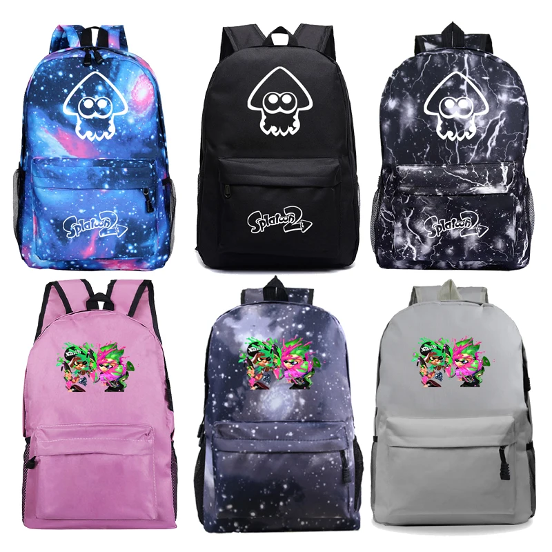 

Hot Sale Fashion Splatoon Backpack Students School Bag Boys Girls Bookbag Teens Daily Rucksack New Pattern Travel Backpack Gift