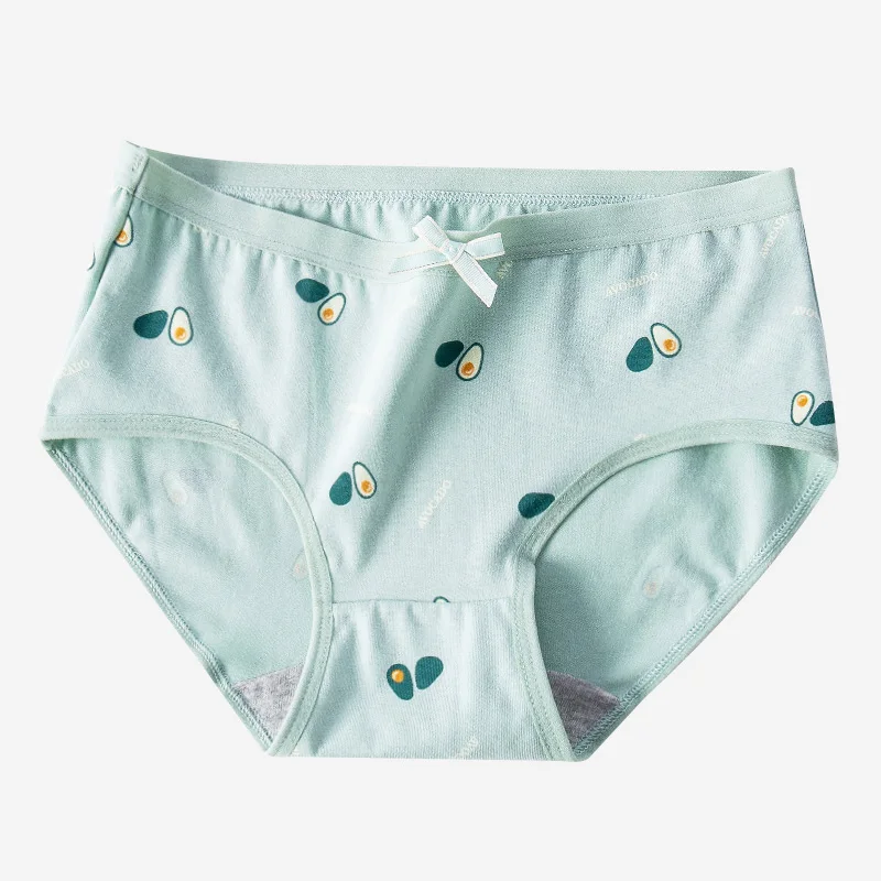 LANGSHA 5Pcs/lot Cotton Women Panties Comfort Sexy Soft Fashion Style Print Female Breathable Underwear Seamless Girls Briefs