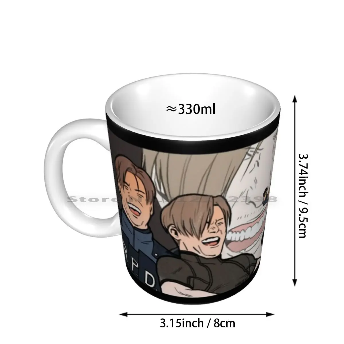 That Laughing Meme Ceramic Mugs Coffee Cups Milk Tea Mug Leon Ass Kennedy Creative Trending Vintage Gift Bottle Cup