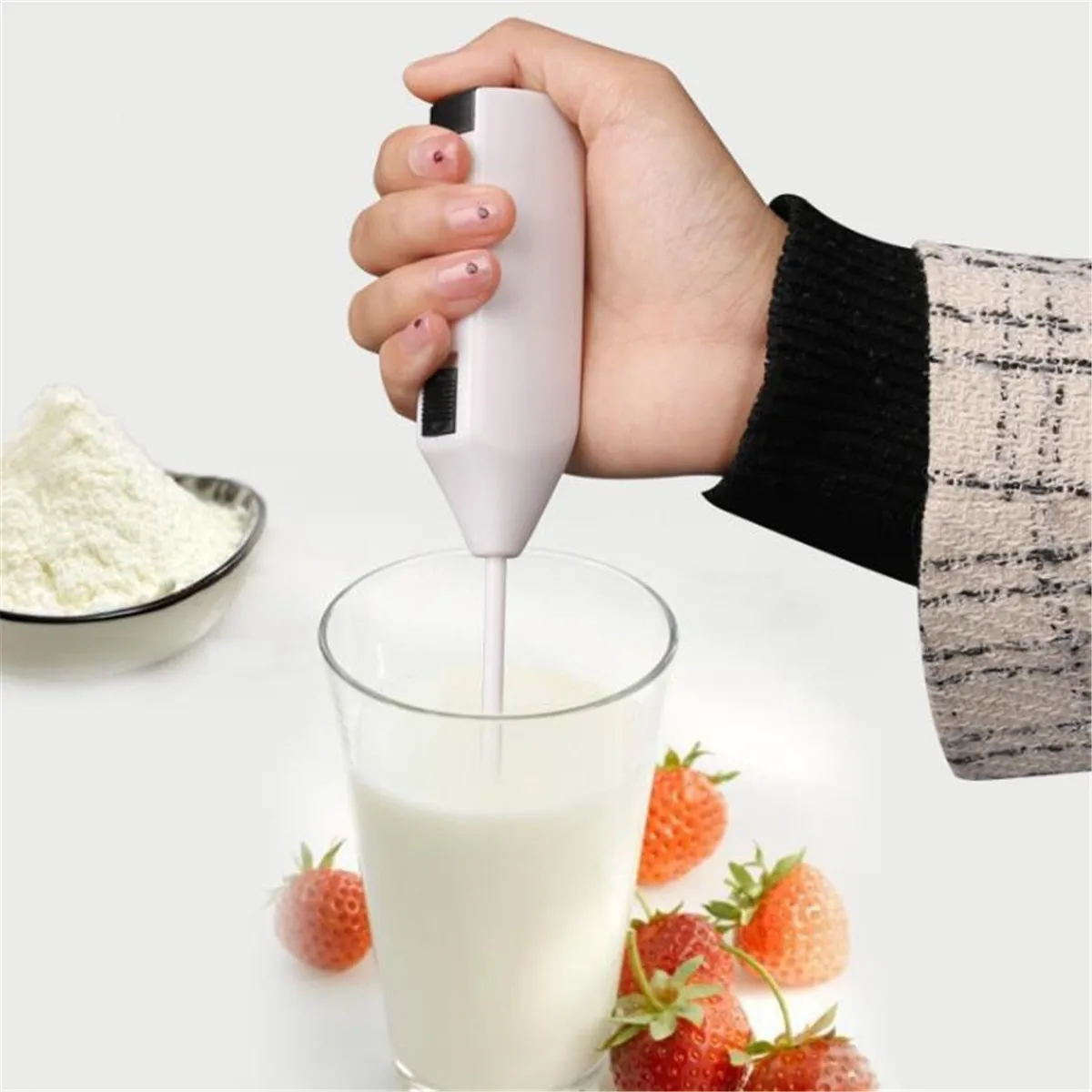 Handheld Electric Egg Beater Milk Frother Bubbler Coffee Blender Kitchen Tool