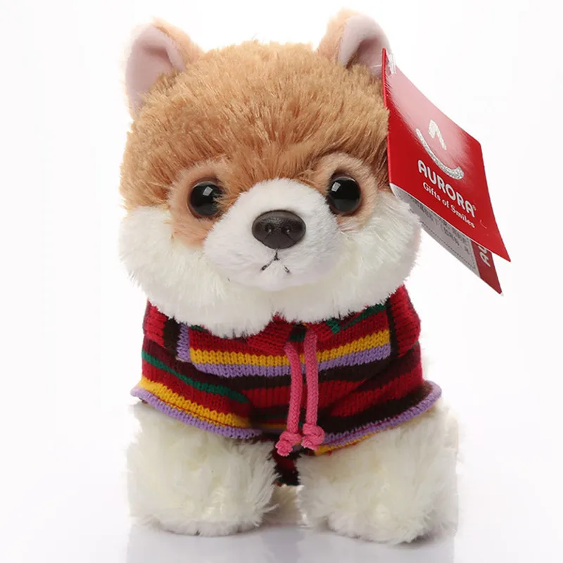 Aurora Toys-Long manteau blanc soyeux pour enfants, race de chien