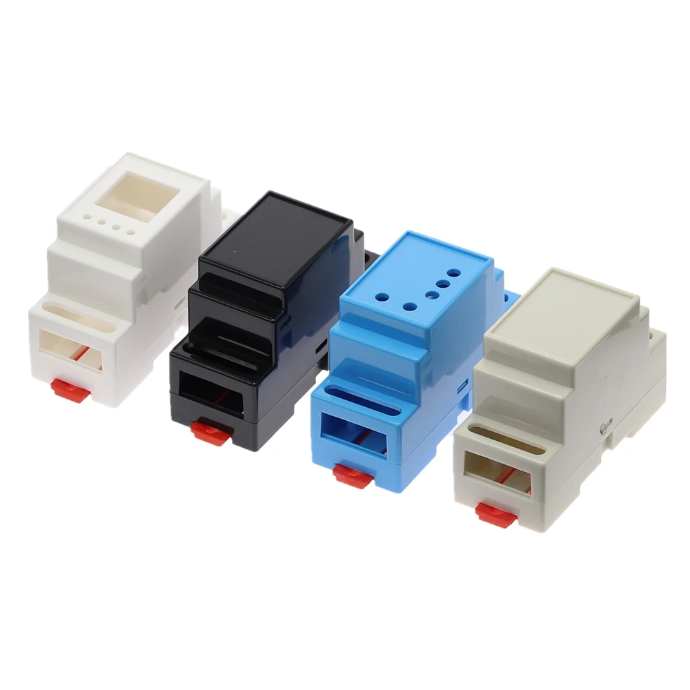 

1PC 35-Rail Mounting Instrument Housing 88x37x59mm Plastic Electronics Box Project Case DIN Rail PLC Junction Box