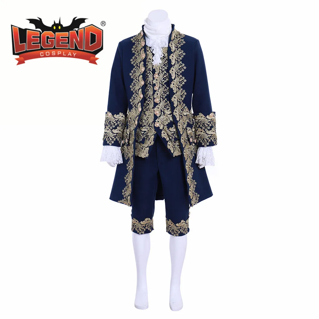 

18th century court suit men's rococo blue court suit colonial Victorian Elegant men's blue outfit rococo dress custom made