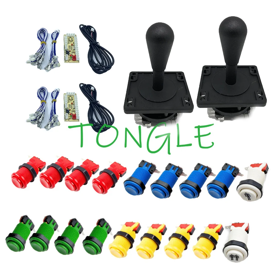 

Arcade parts kits Bundle including arcade joystick arcade button for DIY contoller for arcade game,Mame,Raspberry PI