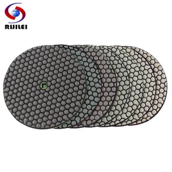 7PCS/Set 6 Inch Dry Polishing Pad Sharp Flexible 150mm Stone Polishing Pads For Granite Marble Stone Concrete Sanding Disc