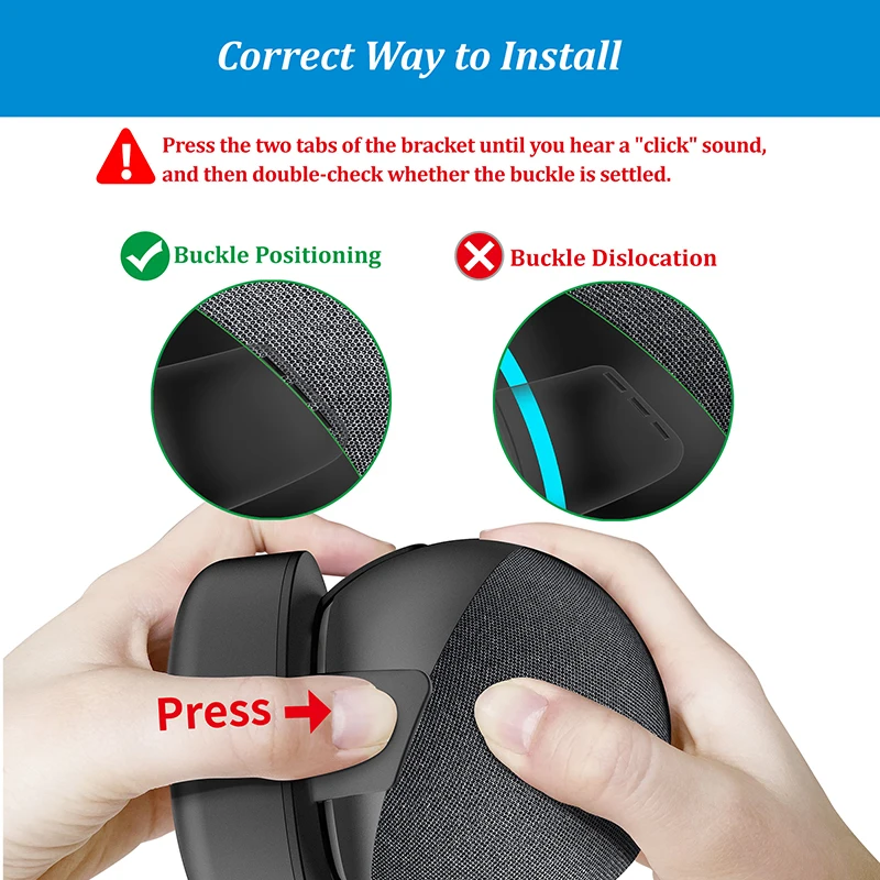 قاعدة بطارية محمولة PlusAcc بقدرة 10000 مللي أمبير في الساعة لمحطة إرساء Alexa Echo Dot 4th و5th Gen لحامل شاحن مكبر الصوت الذكي Alexa