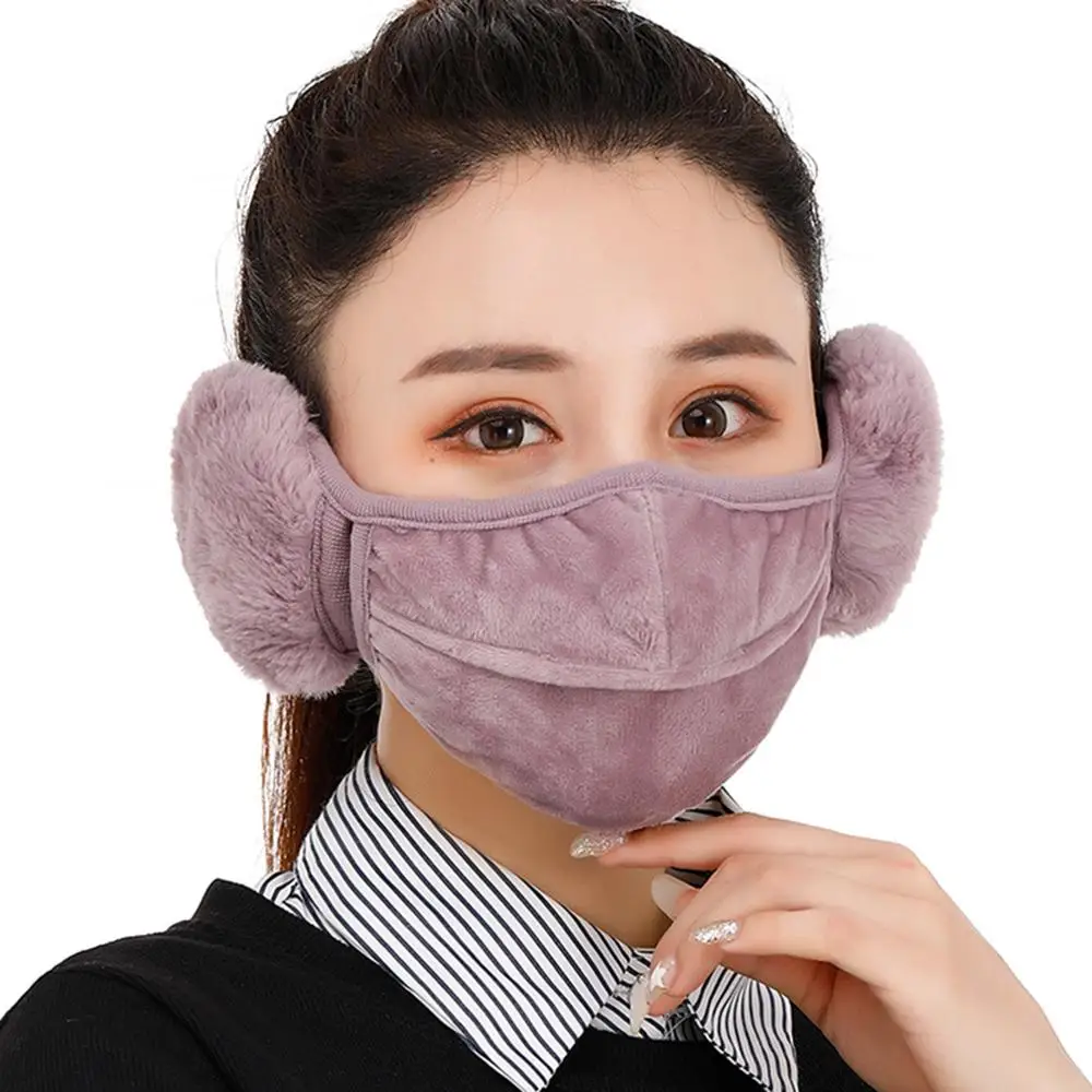 

Earmuffs Unisex Autumn Winter Warm Plush Face Mask Reusable Washable Breathable HOT Ear Muff Wrap Band Ear Warmer Earlap 2020