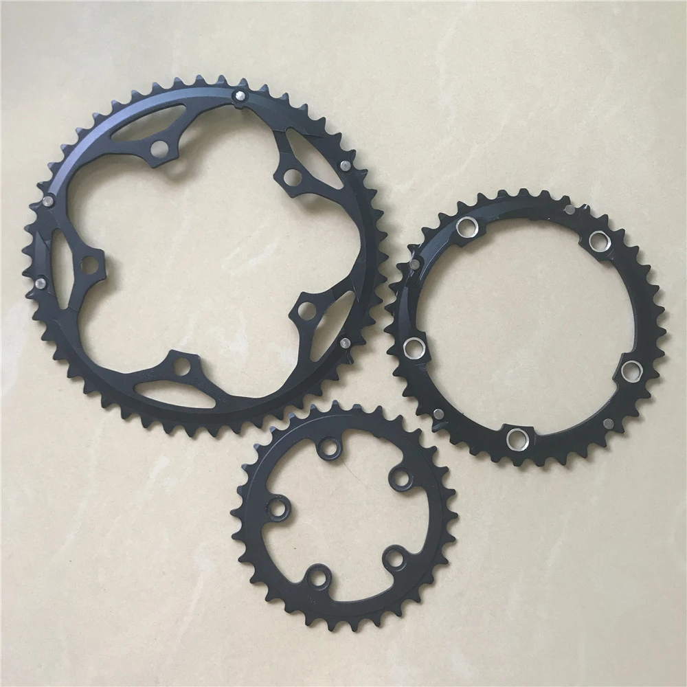 Road Bicycles 130-74 BCD Chainring 50/39/30T Triple Speed Aluminum Alloy Folding Bike Chain Wheel MTB Chainwheel CNC