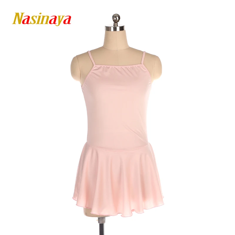 Figure Skating Costume Dress Ice Skating Skirt for Girl Women Customized Competition Rose red sleeveless polyamide 23 Colors