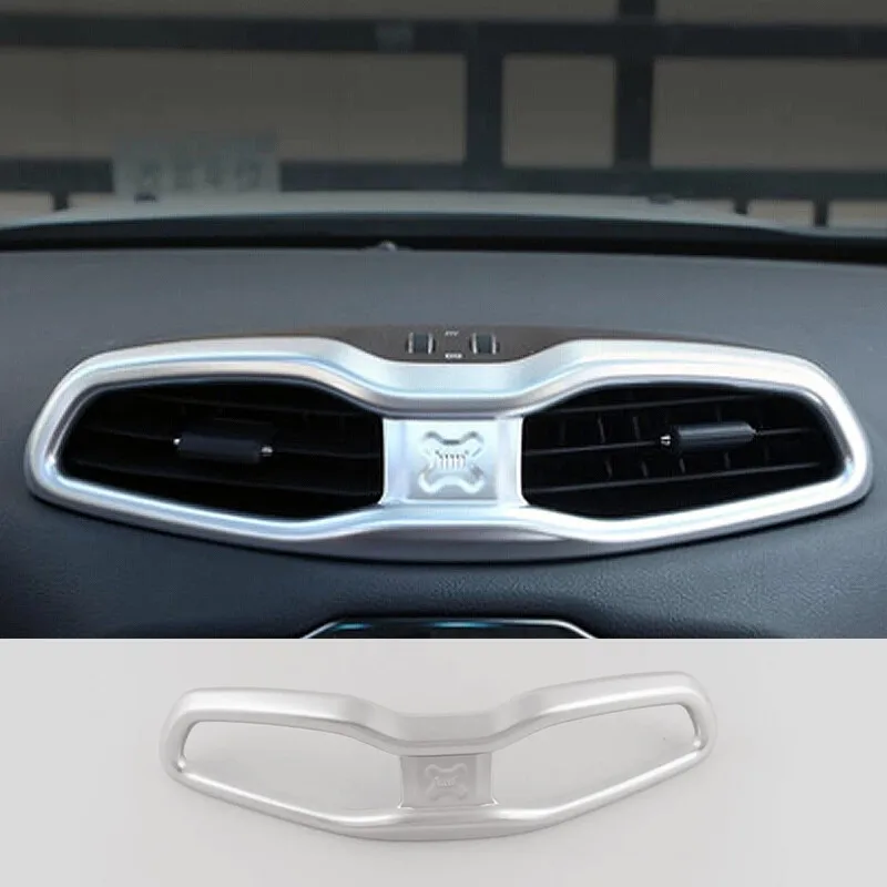 

For Jeep Renegade 2015 2016 2017 ABS Matte Car Dashboard Air Outlet Vent Cover Ring Trim Frame Sticker Styling Accessories 1pcs