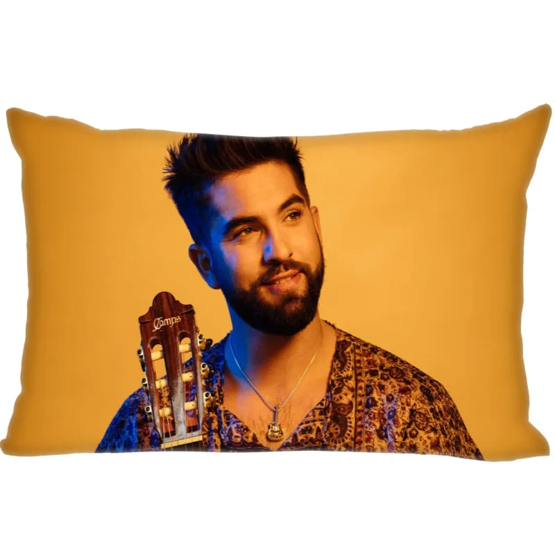 Custom Kendji Girac Pillowcase Zipper Polyester Cotton Pillow Cover Size 35X45cm (One Sides)