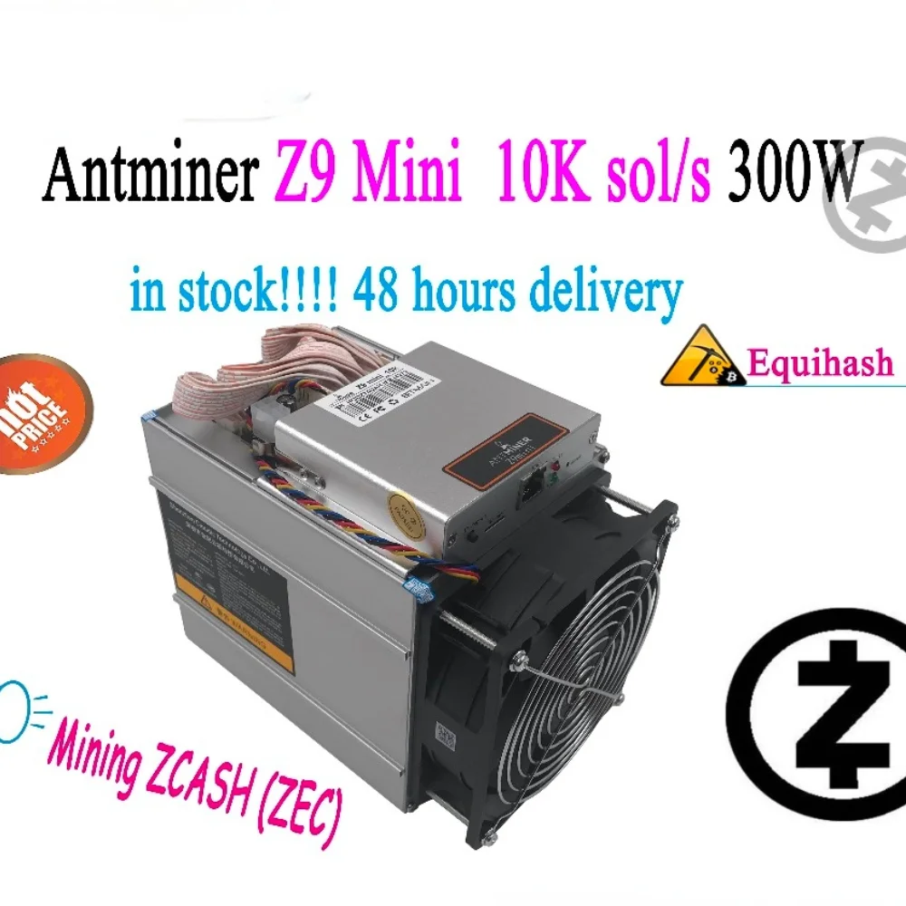 

ETH BTC Máquina de minería AntMiner Z9 mini 10k, equipo de minería ZEN ZEC, novedad, 80-90%
