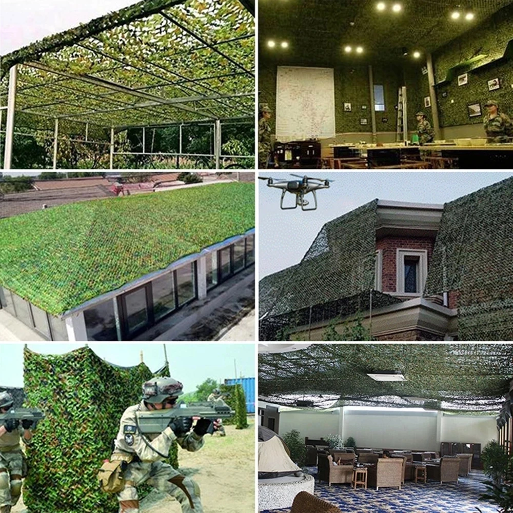 Versterkte Camouflagenetten Voor Zwembad, Strand Tuinhuisje, Tuin Zon Onderdak, 7 Kleur Camo Stof Netting, 2X2M, 2X10M, 3X5M, 3X10M,