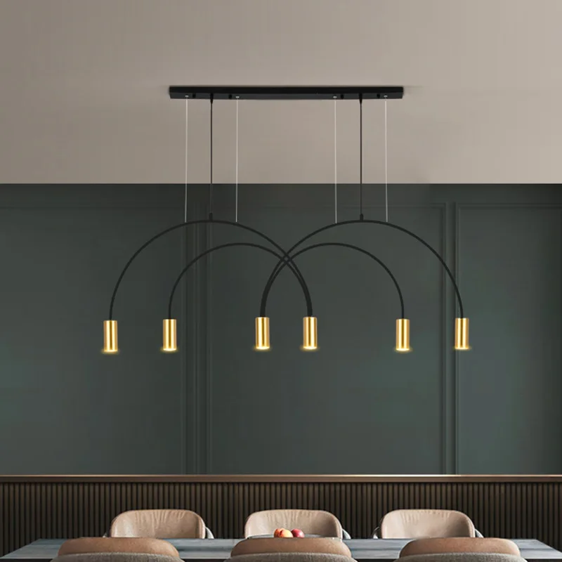 

Light Luxury Nordic Restaurant Lamp Pendant Lights Simple Modern Led Creative Personality Dining Minimalist Bar Table Lighting