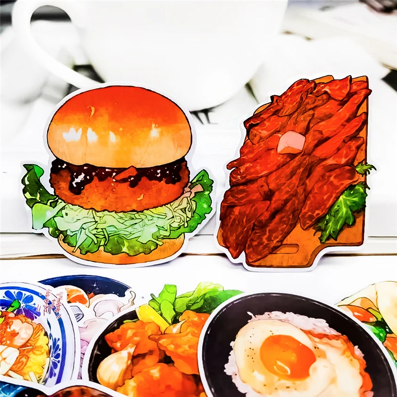 20pcs Creative Kawaii Self-made Hamburger Food Stickers Beautiful /decorative /DIY Craft Photo Albums