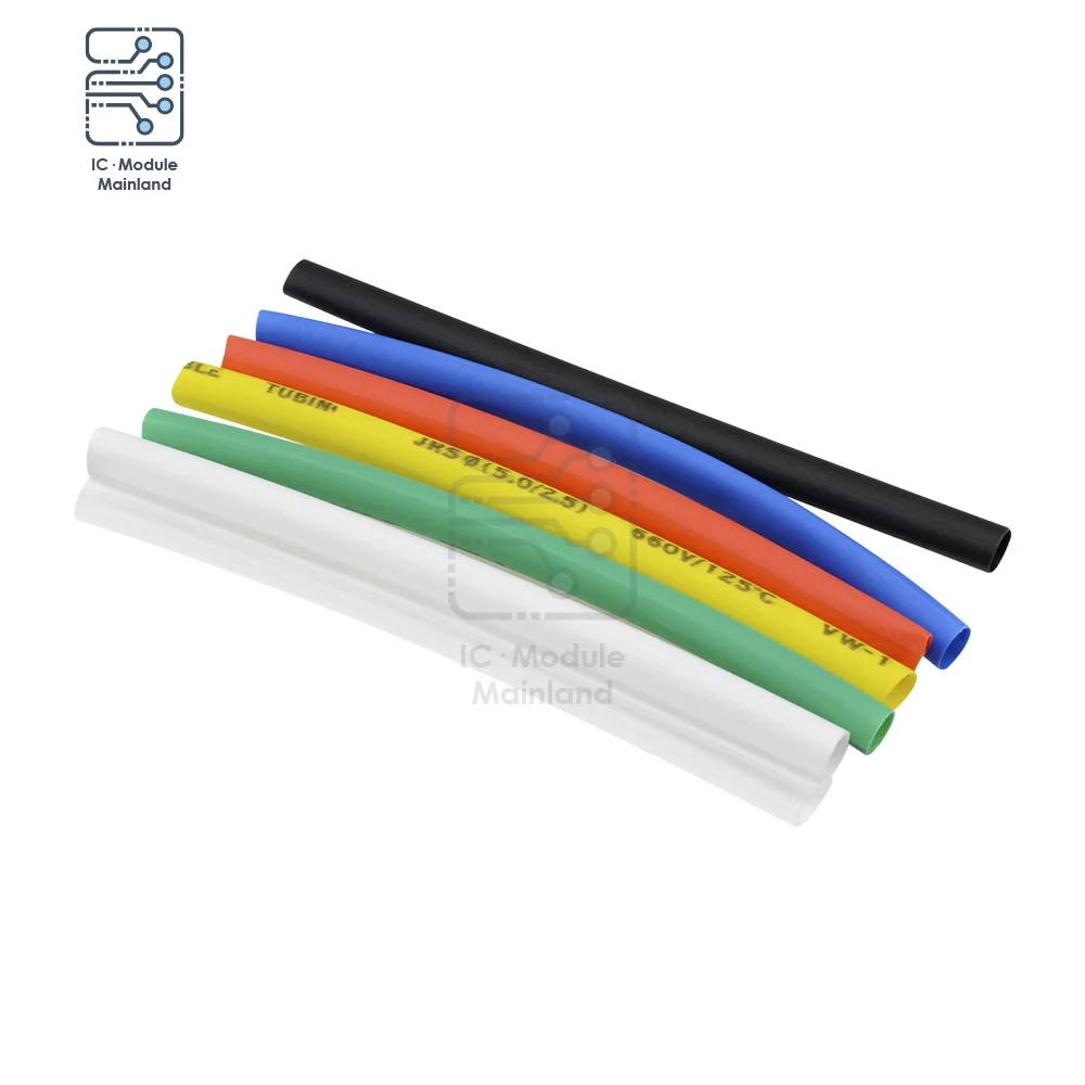 Polyolefin Heat Shrink Tube Kits 140Pcs 328Pcs 400Pcs 530Pcs Insulation Cable Mixed Color For Wrap Sleeving Electric Unit Part