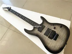 High-quality custom version signature transparent black gradient double electric guitar can be customized free shipping