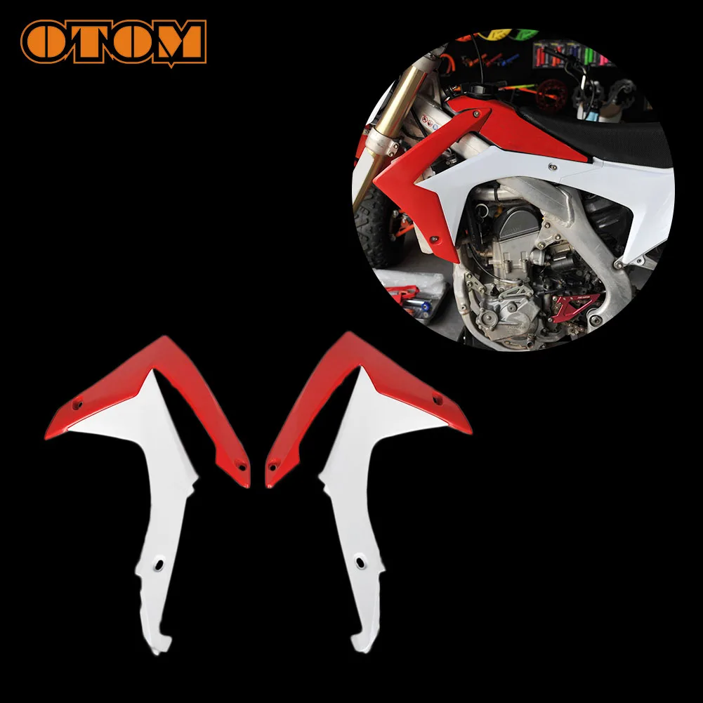 

OTOM Motorcycle Fuel Tank Guard Plate Front Radiator Shrouds Cover Oil Case Side Panel For HONDA CRF250R CRF450R Motocross Parts