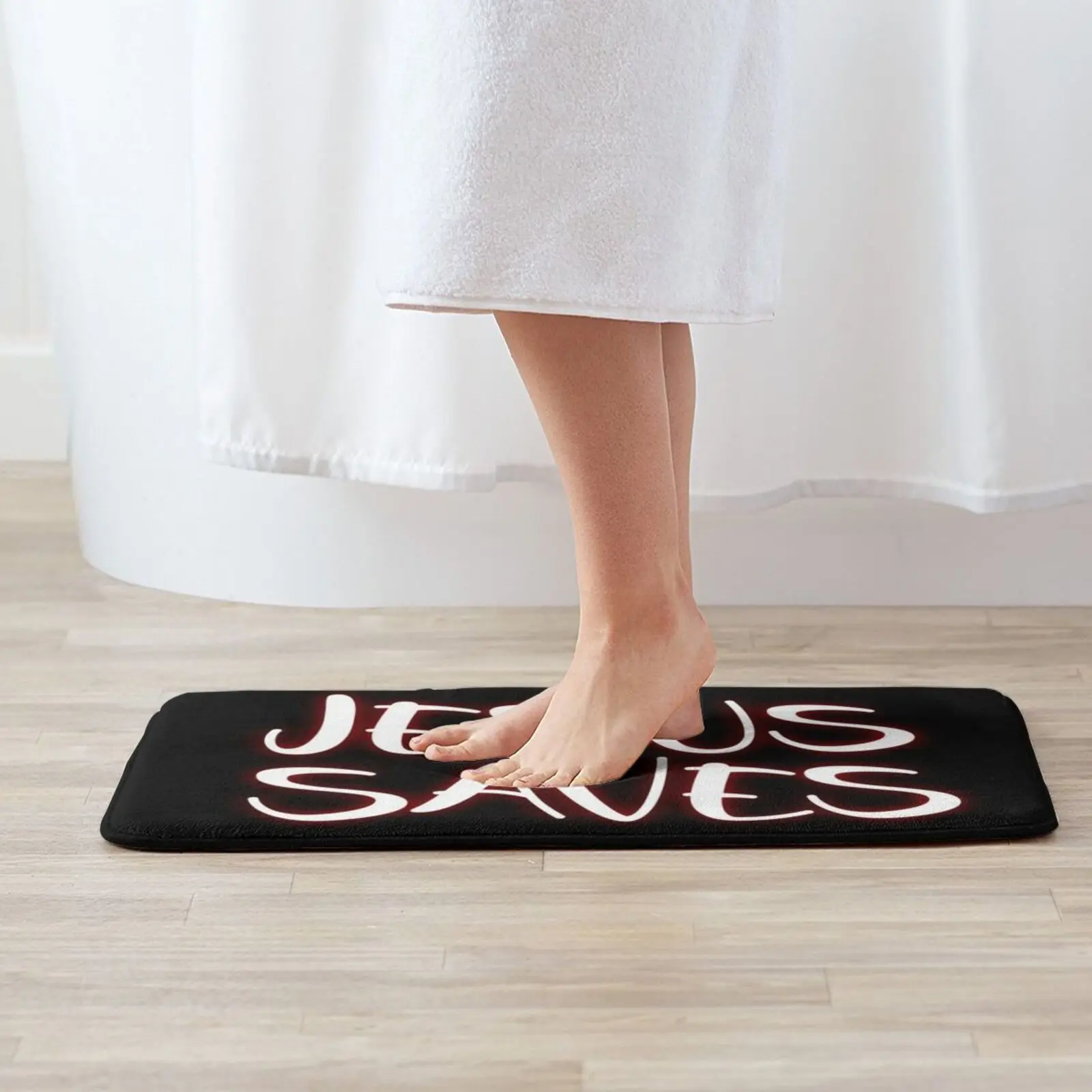 Jesus Save Soft Non-Slip Mat Rug 2747 Carpet Cushion Jesus Save Jesus Saves Jesus Save Love Salvation Guard Church