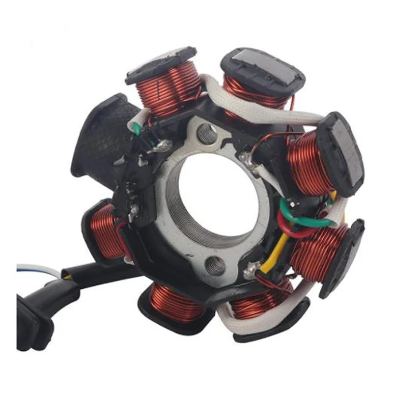 Magneto Stator Suitable For GY6 49cc 50cc 80cc Motorcycle Ignition Coil 5-wire AC 8-pole