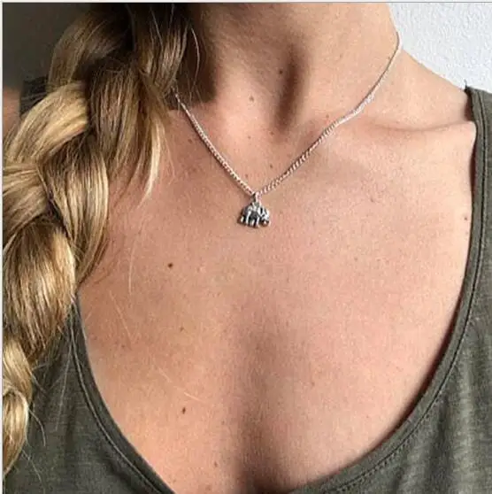 Aihua Heißer Verkauf Hohl Dreieck Herzen Mond Sterne Halsketten für Frauen Colliers Kette Halsketten Bijoux Collier Femme – Detail 12