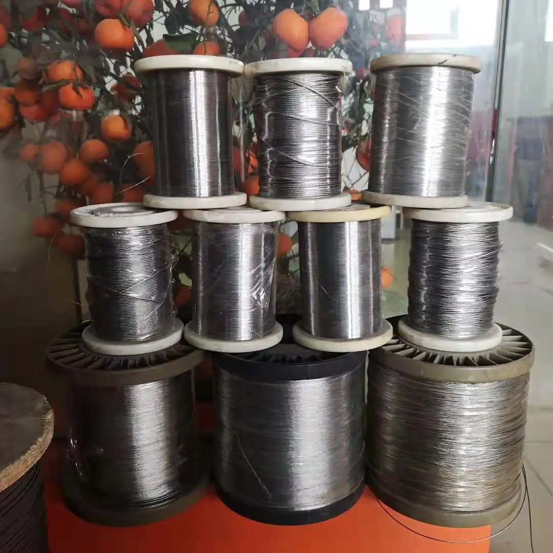 10M/20M/30M/40M 3mm Diameter 7X7 Construction 304 Stainless steel Wire rope Alambre Softer Fishing Lifting Cable